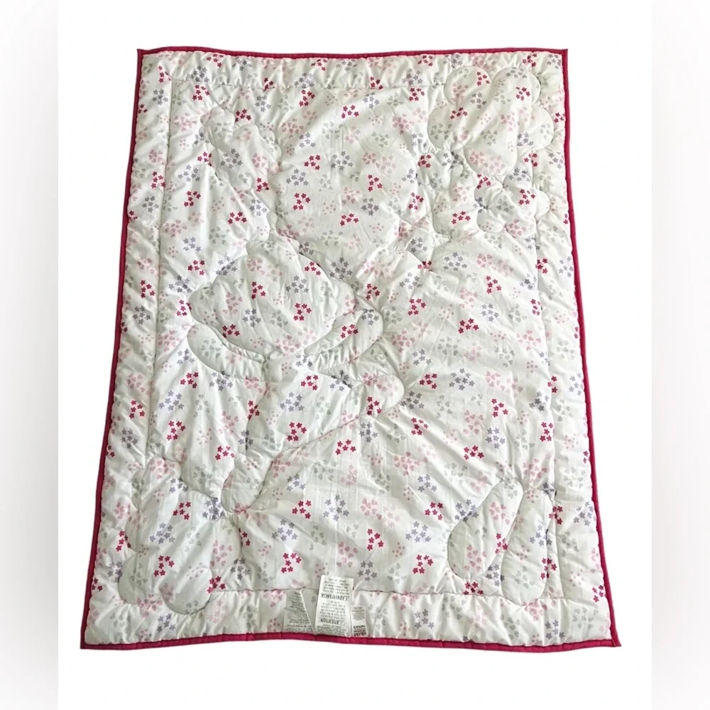 Carter's Child of Mine Ballerina Princess Monkey Comforter Blanket Pink White
